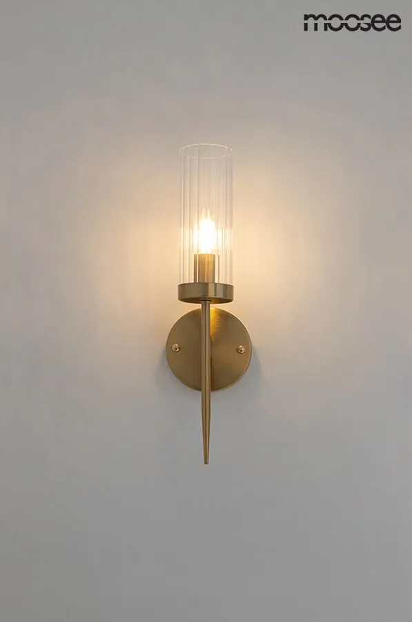 Lampa ścienna TORCH - złoty