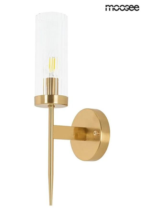 Lampa ścienna TORCH - złoty