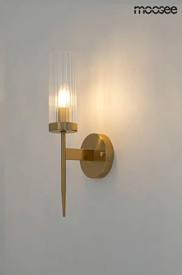Lampa ścienna TORCH - złoty
