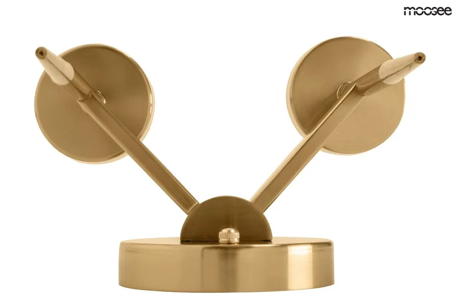 Lampa ścienna TORCH TWIN - złoty