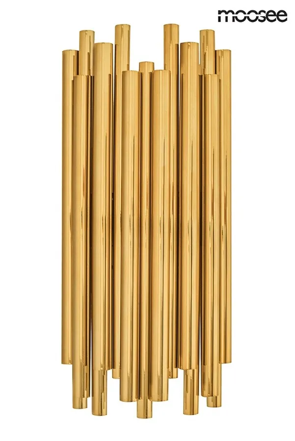 Lampa ścienna TUBO - złoty