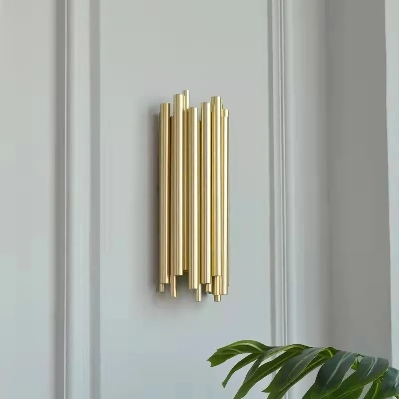Lampa ścienna TUBO - złoty