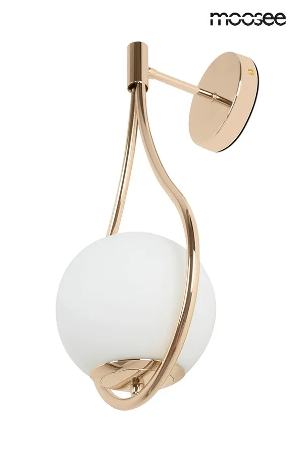 Lampa ścienna ROMA - złoty