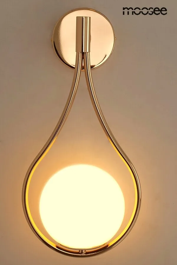 Lampa ścienna ROMA - złoty