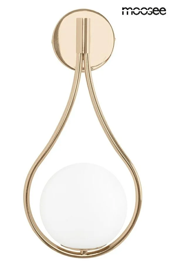 Lampa ścienna ROMA - złoty