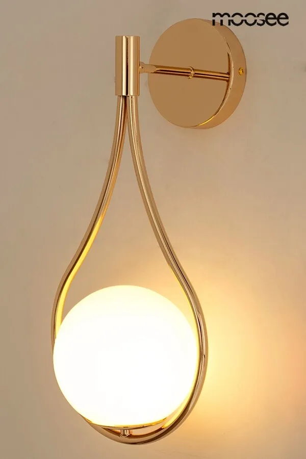 Lampa ścienna ROMA - złoty