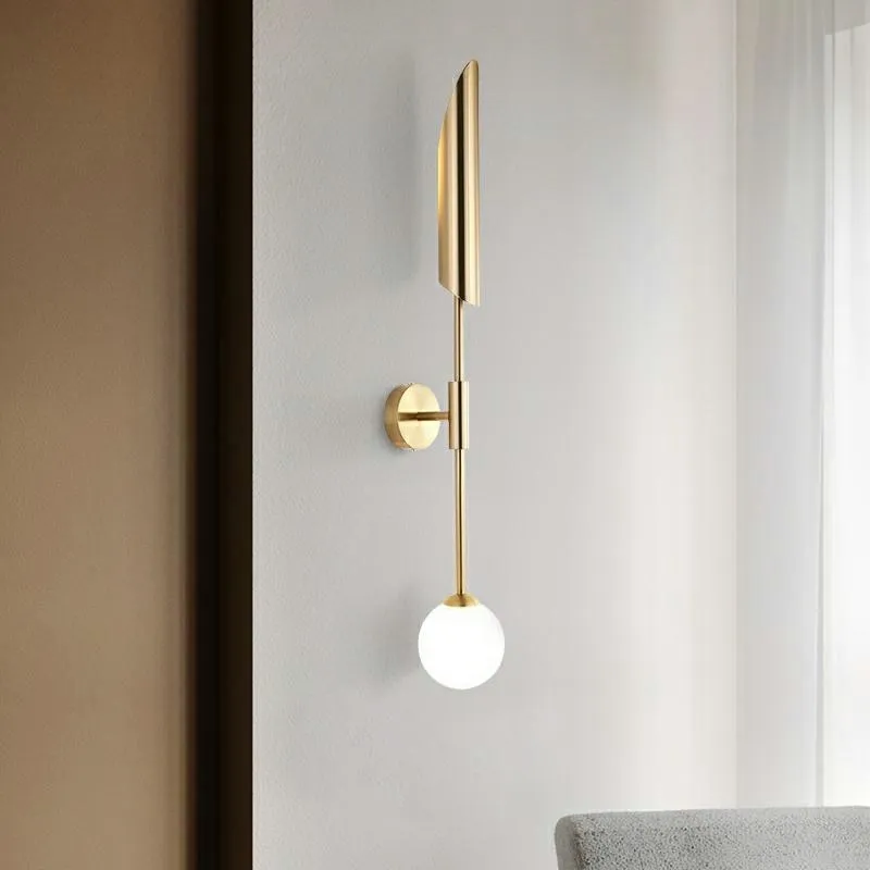 Lampa ścienna LUCCA - złoty