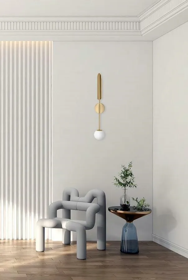 Lampa ścienna LUCCA - złoty