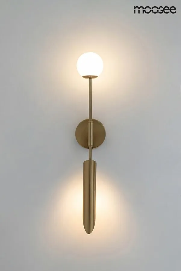 Lampa ścienna LUCCA - złoty