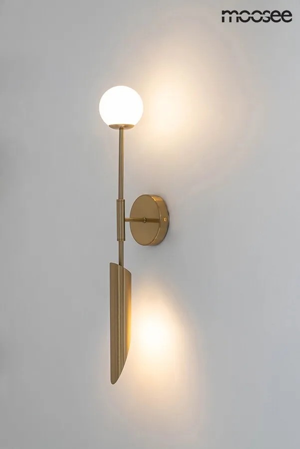 Lampa ścienna LUCCA - złoty