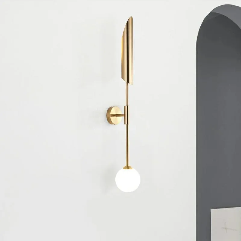 Lampa ścienna LUCCA - złoty