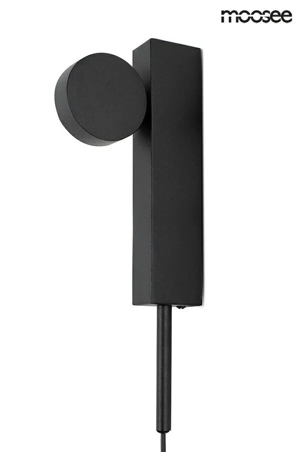 Lampa ścienna CLARID BLACK - czarny
