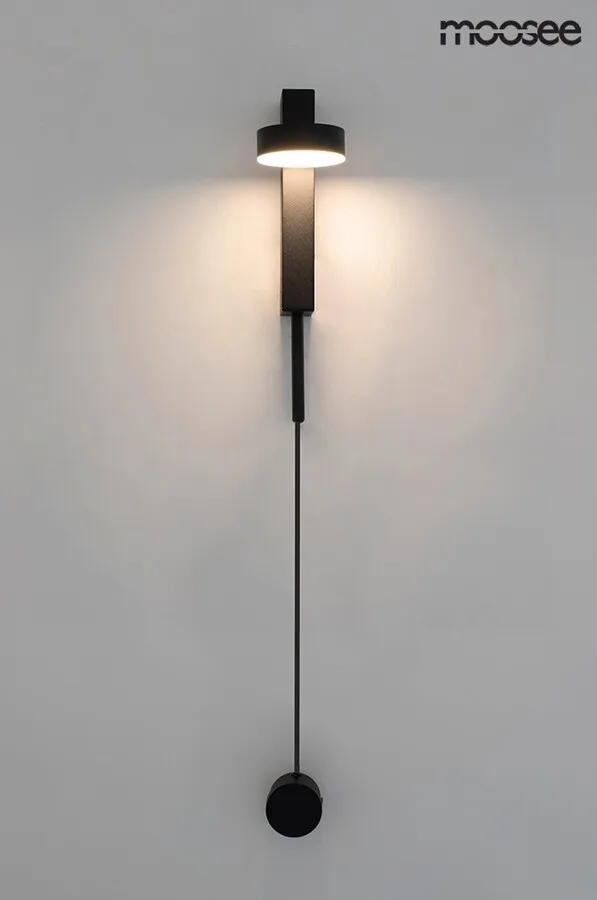 Lampa ścienna CLARID BLACK - czarny
