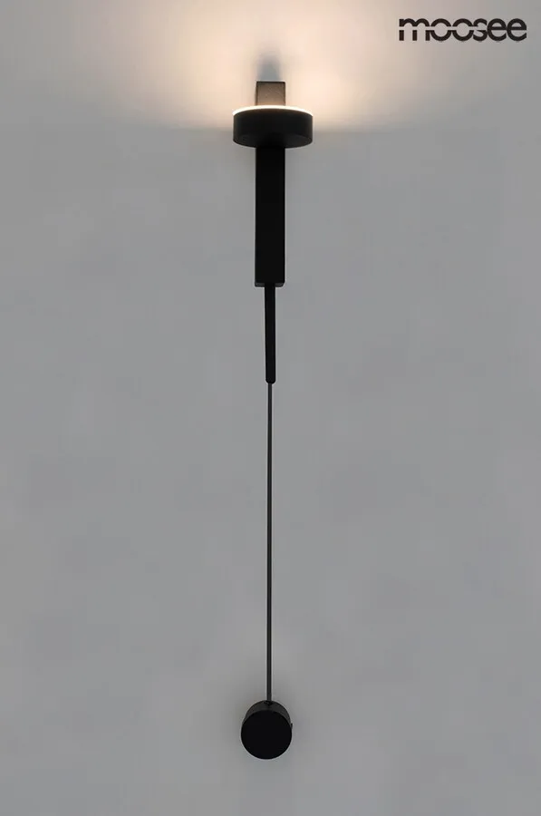 Lampa ścienna CLARID BLACK - czarny