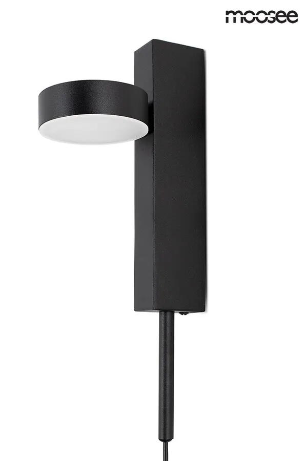 Lampa ścienna CLARID BLACK - czarny
