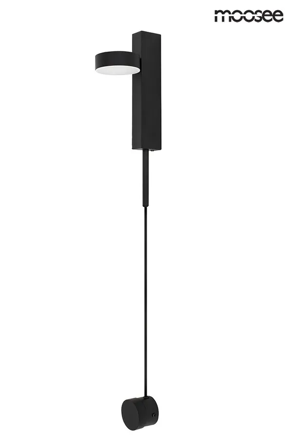 Lampa ścienna CLARID BLACK - czarny