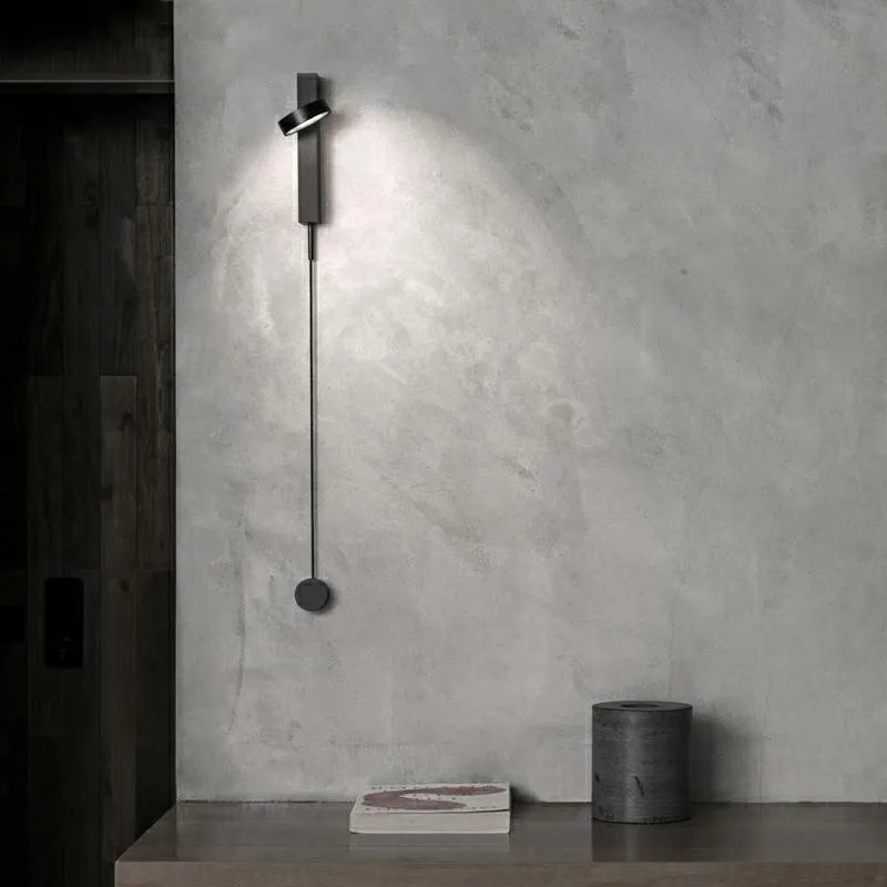 Lampa ścienna CLARID BLACK - czarny