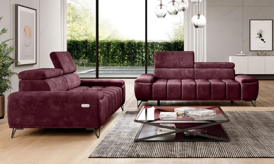 tkanina Monolith 69 Sofa z wysuwanym siedziskiem PALLADIO 3E