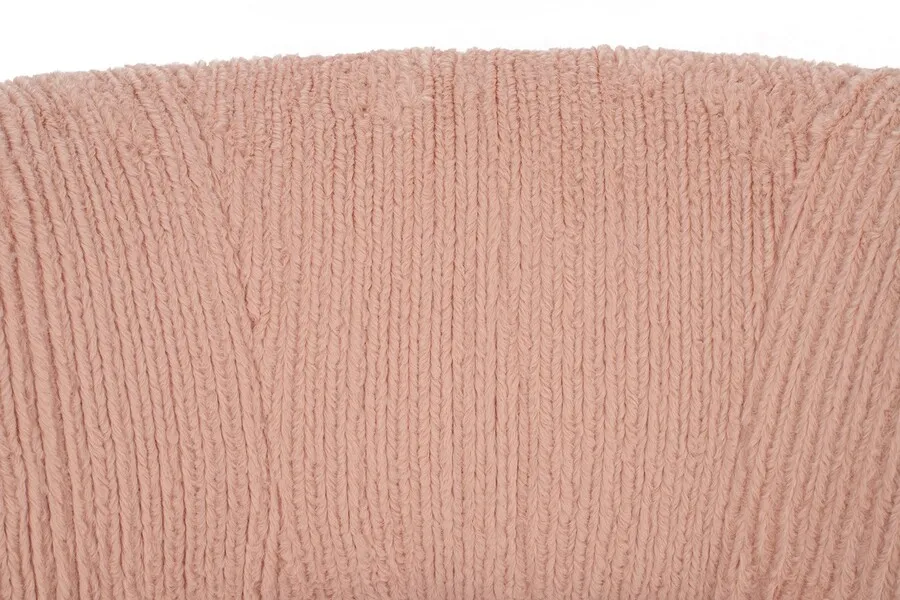 Fotel LOW TEDDY PINK - różowy
