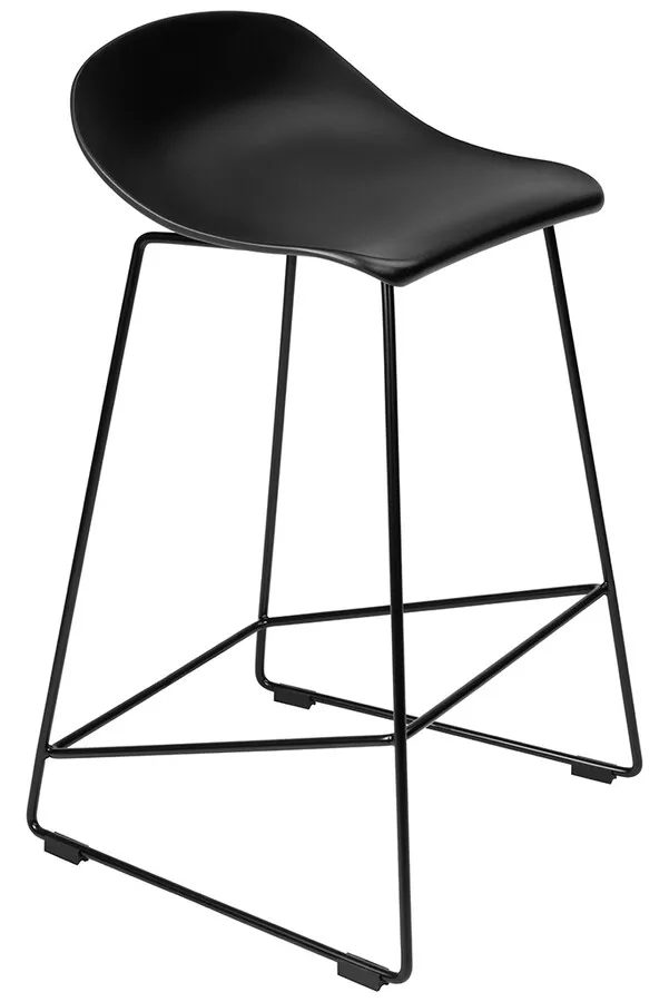 Hoker na płozach ROLF 76 cm - czarny