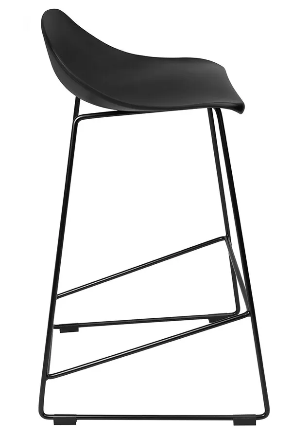 Hoker na płozach ROLF 76 cm - czarny