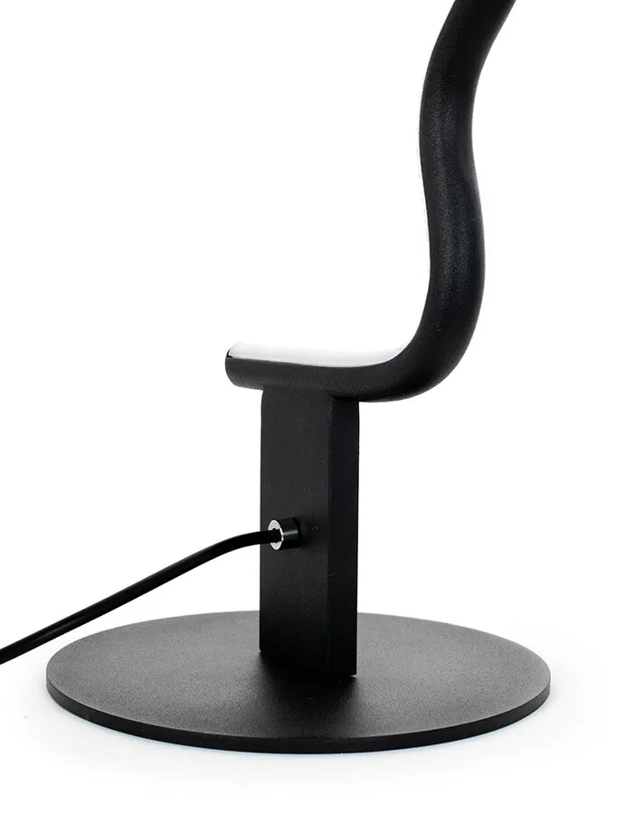 Lampa stołowa FACE TABLE - czarny