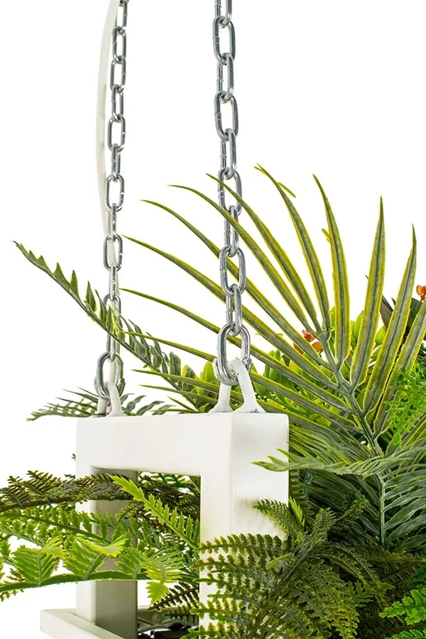 Lampa wisząca/kwietnik SEMIRA 100 INDUSTRIAL - biały