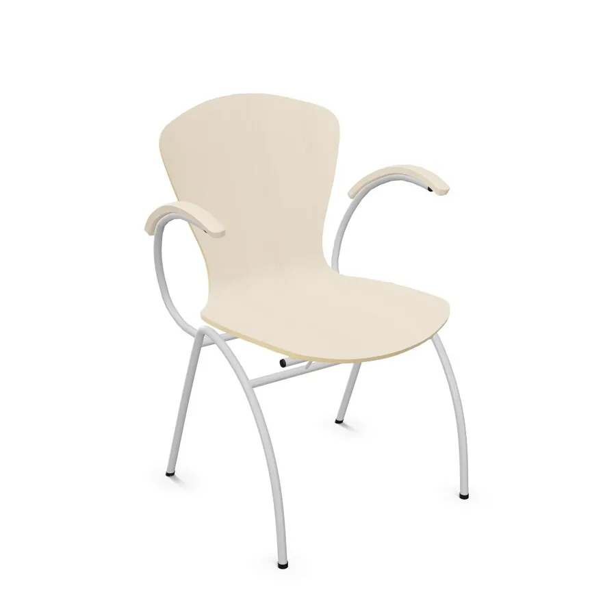 RAL 9006 / 2.0CB Acacia Krzesło konferencyjne BINGO 4L