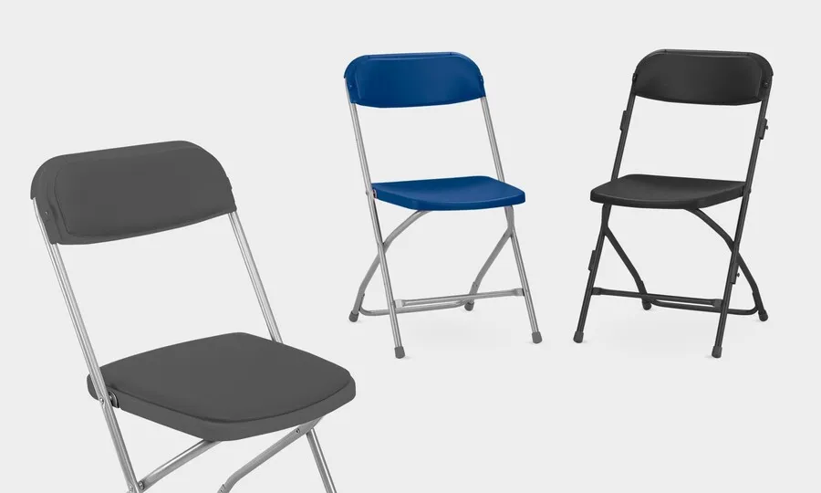 Krzesło składane z tapicerowanymi nakładkami POLYFOLD Plus