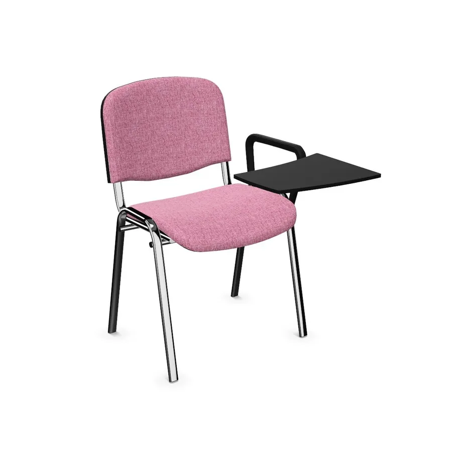 chrom / tkanina OL04 Krzesło z pulpitem ISO TR