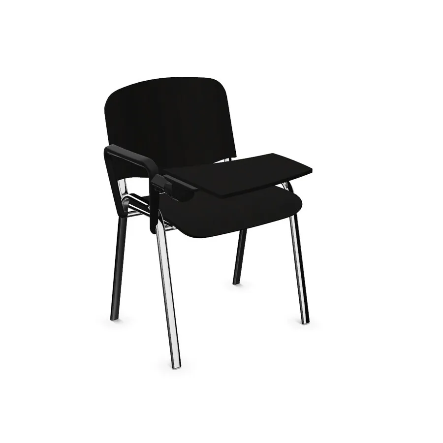 chrom / 2.07Y Black Krzesło drewniane z pulpitem ISO Wood TR