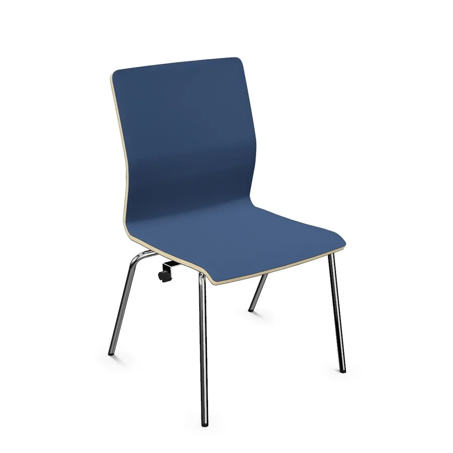 chrom / U504 Tyrolean Blue Krzesło konferencyjne FEN