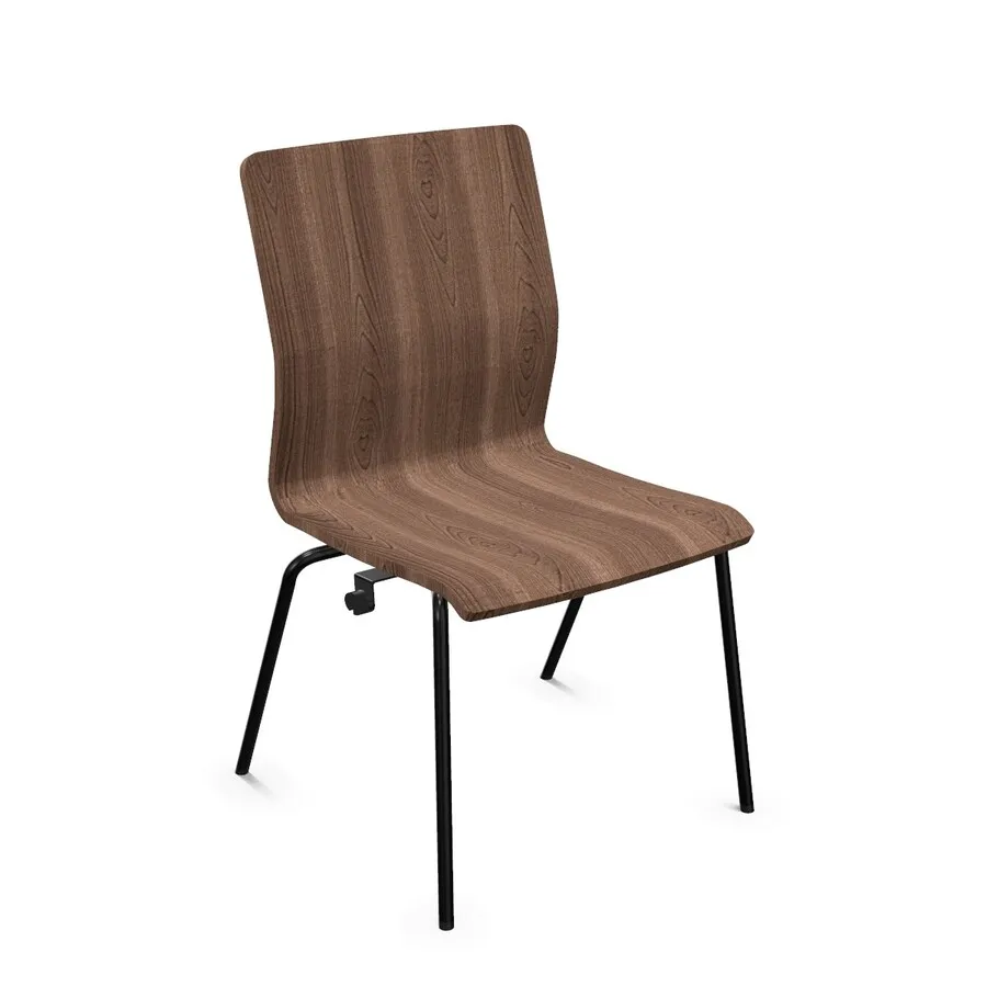 RAL 9005 / 2.0CC Walnut Krzesło konferencyjne FEN