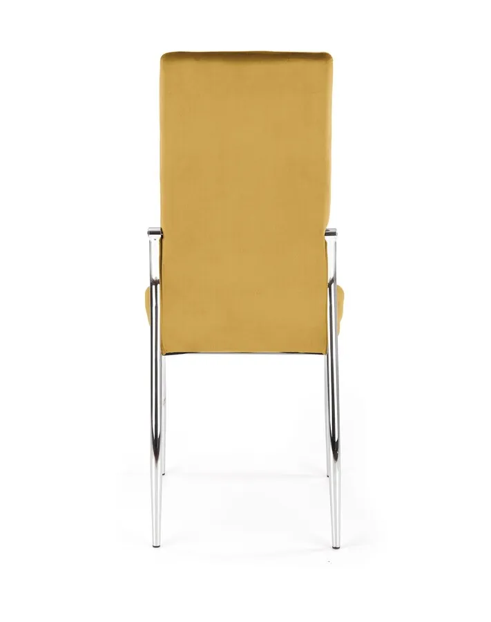 Krzesło K416 velvet - musztardowy