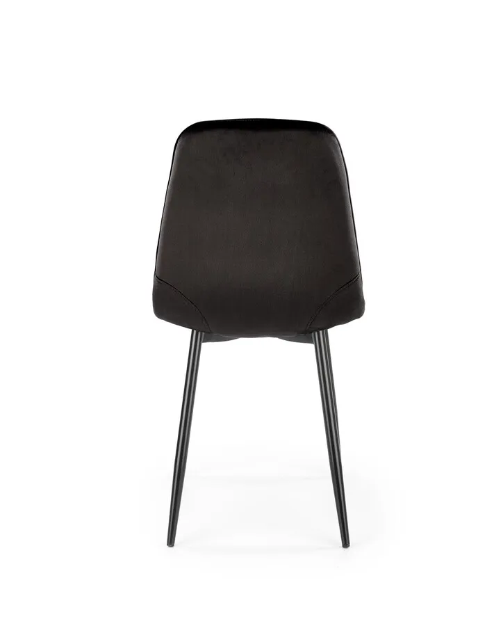 Krzesło K417 velvet - czarny