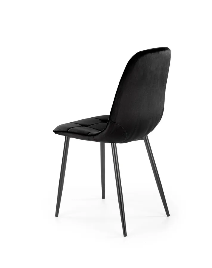 Krzesło K417 velvet - czarny