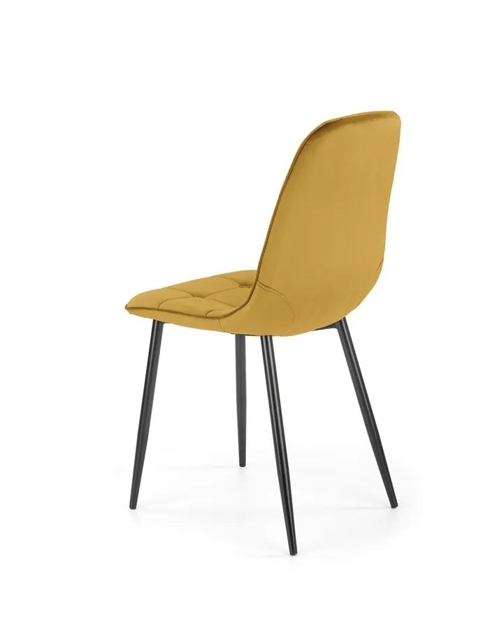 Krzesło K417 velvet - musztardowy