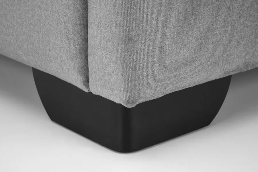 Łóżko z pojemnikiem CONTINENTAL 2 160 - popielaty Monolith 85