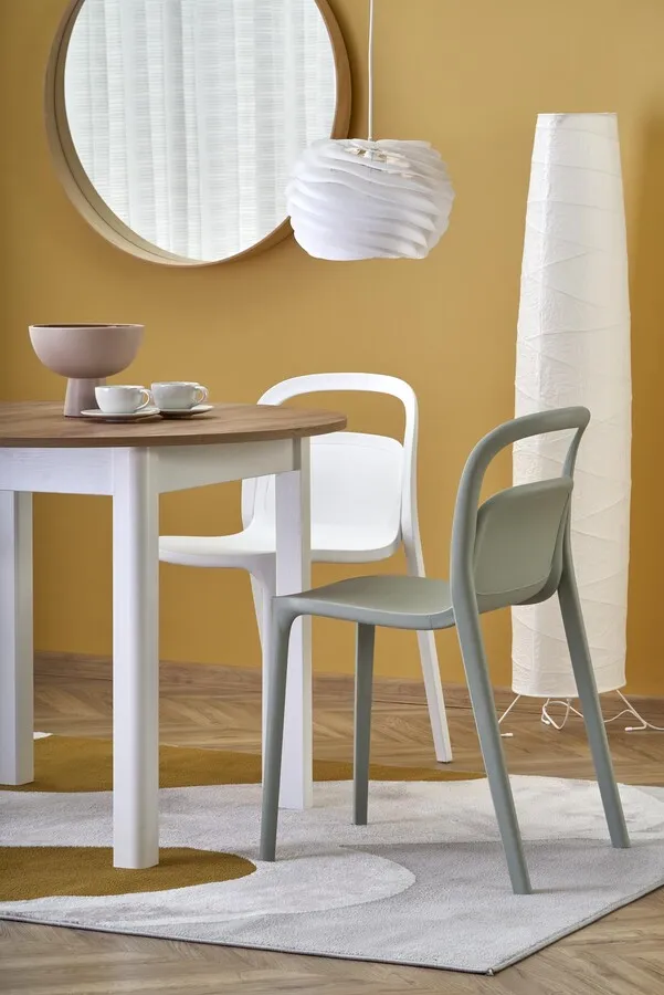Stół rozkładany RINGO 102/142x102 - dąb craft/biały