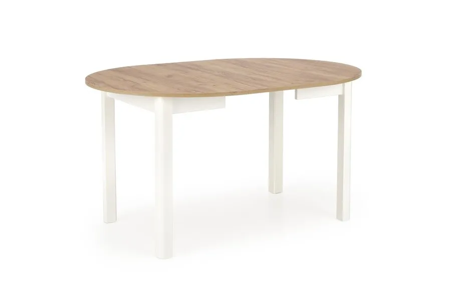 Stół rozkładany RINGO 102/142x102 - dąb craft/biały
