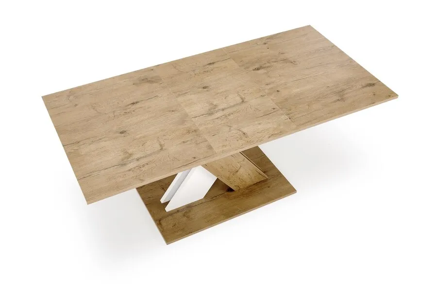Stół rozkładany XARELTO 130/175x85 - dąb lancelot/biały