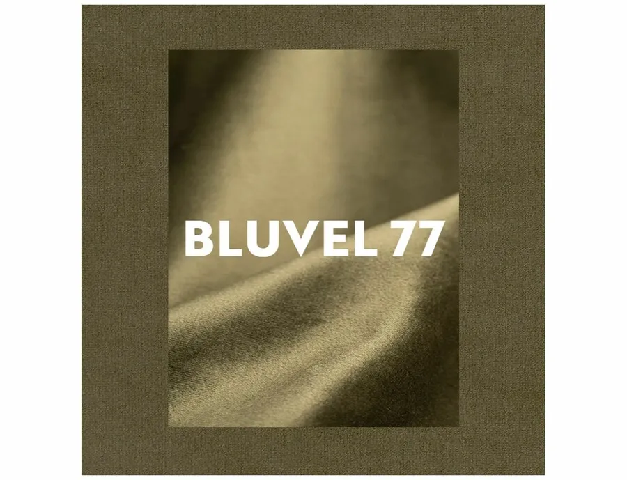 Krzesło tapicerowane welurowe COBE Velvet - oliwkowy Bluvel 77
