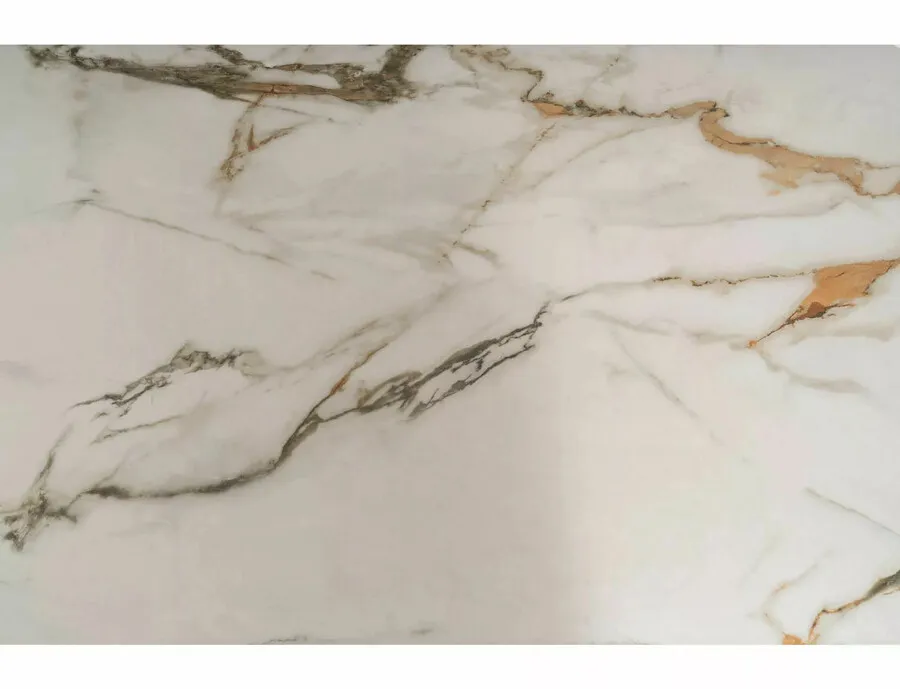 Stół rozkładany INFINITY Ceramic 160/240x95 - biały/brązowy