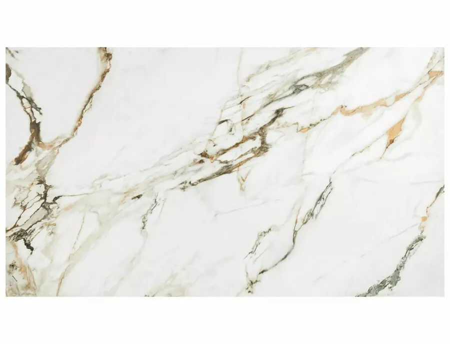 Stół rozkładany INFINITY Ceramic 160/240x95 - biały/brązowy