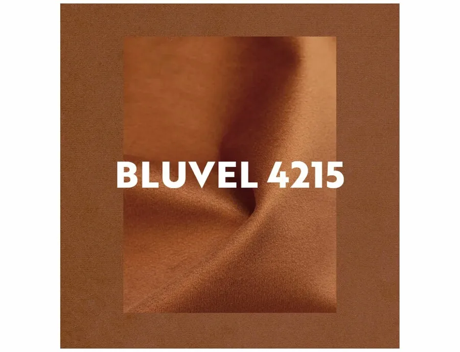 Krzesło welurowe z podłokietnikami LILIA Velvet - cynamon Bluvel 4215
