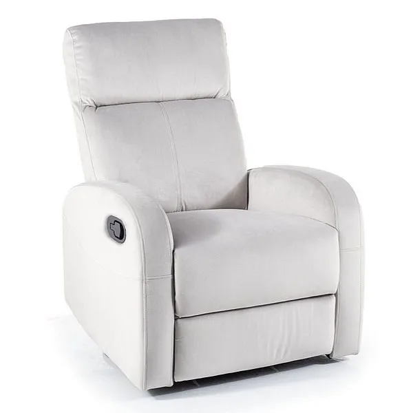 tkanina Bluvel 03 Fotel rozkładany OLIMP Velvet - jasny szary Bluvel 03