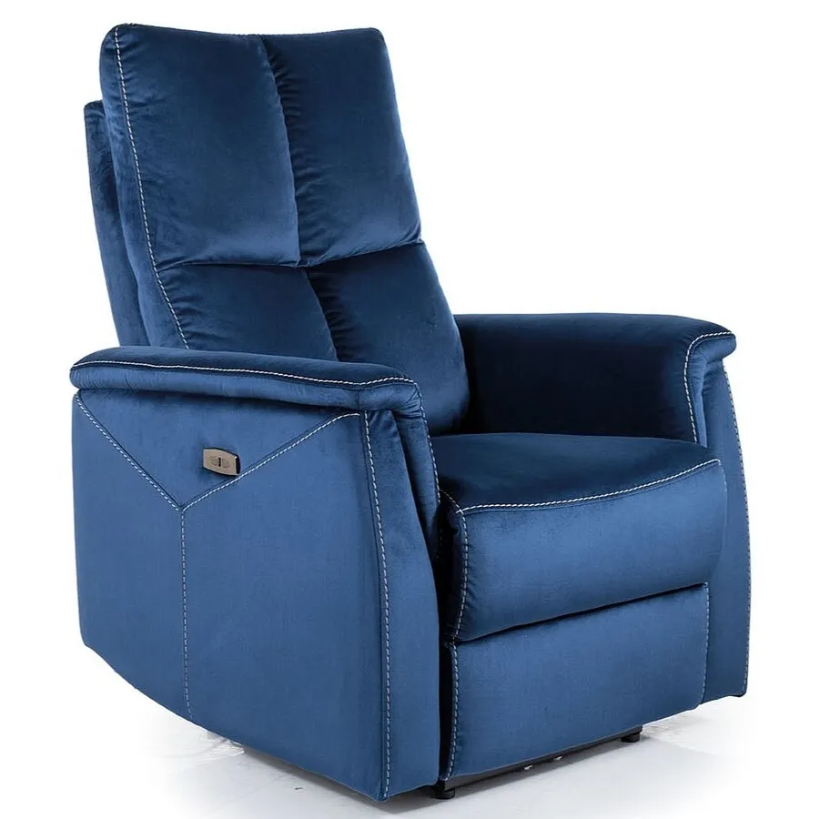 tkanina Bluvel 86 Fotel rozkładany NEPTUN Velvet - granatowy Bluvel 86