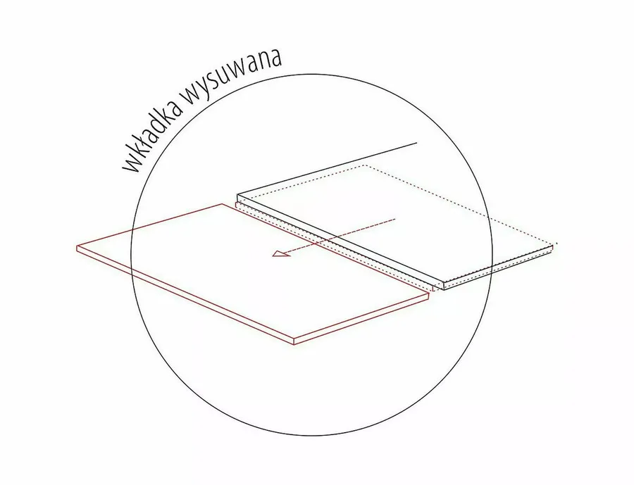 Stół rozkładany WESTIN Ceramic 160/240x90 - czarny/czarny mat
