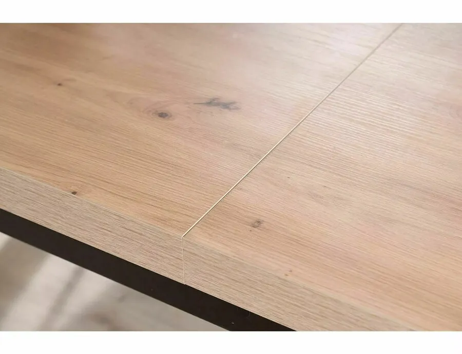 Stół rozkładany PRESTO 140/218x80 - dąb artisan/czarny