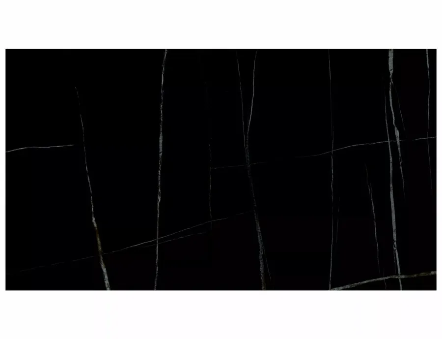 Stół rozkładany SALVADORE CERAMIC SAHARA NOIR 160/240x90 - czarny/czarny mat